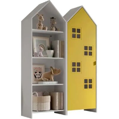 Vipack Armoire enfant 2 portes - Jaune - Publicité Vipack Armoire enfant 2 portes - Jaune - Publicité