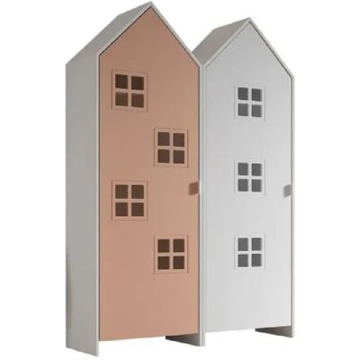 Vipack armoire enfant 2 portes - Rose - Publicité Vipack armoire enfant 2 portes - Rose - Publicité