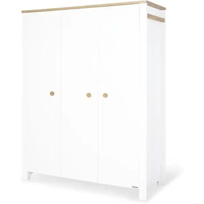 Armoire enfant Pinolino Lova - Blanc et Chêne - 3 Portes - Publicité Armoire enfant Pinolino Lova - Blanc et Chêne - 3 Portes - Publicité