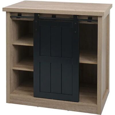 Decoshop26 Commode industrielle - Marron - Publicité Decoshop26 Commode industrielle - Marron - Publicité