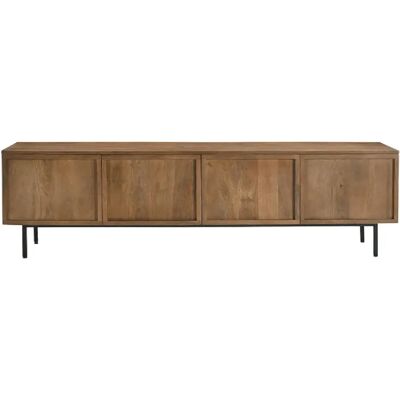 Moloo VALLAURIS-Meuble TV 180 cm en bois massif - Publicité Moloo VALLAURIS-Meuble TV 180 cm en bois massif - Publicité