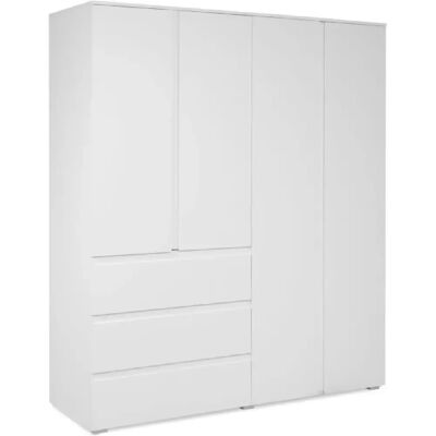 MITZ 60C Armoire Blanche Moderne - 4 Portes - Publicité MITZ 60C Armoire Blanche Moderne - 4 Portes - Publicité