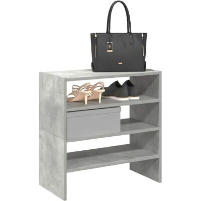 vidaXL Étagère à Chaussures Empilable Gris Béton - Rangement - Publicité vidaXL Étagère à Chaussures Empilable Gris Béton - Rangement - Publicité