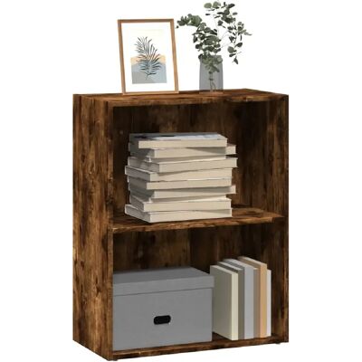 vidaXL Bibliothèque chêne fumé 60x30x77 cm - Publicité vidaXL Bibliothèque chêne fumé 60x30x77 cm - Publicité