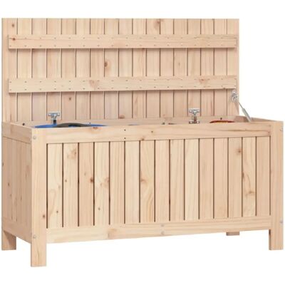 Helloshop26 Coffre boîte meuble de jardin rangement 108 x 42,5 x 54 cm bois massif de pin 02_0012998 - Publicité Helloshop26 Coffre boîte meuble de jardin rangement 108 x 42,5 x 54 cm bois massif de pin 02_0012998 - Publicité