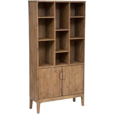 ATMOSPHERA Bibliothèque 2 portes en bois SABOR - Beige - Publicité ATMOSPHERA Bibliothèque 2 portes en bois SABOR - Beige - Publicité