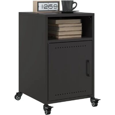 VIDAXL Tables de Chevet 2 pcs Acier Noir - Publicité VIDAXL Tables de Chevet 2 pcs Acier Noir - Publicité