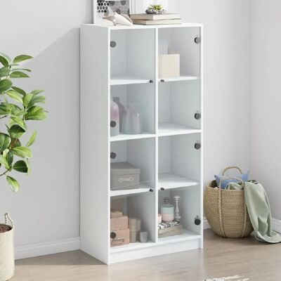 vidaXL Bahut Blanc avec Portes - Meuble de Rangement - Mobilier Moderne - Publicité vidaXL Bahut Blanc avec Portes - Meuble de Rangement - Mobilier Moderne - Publicité