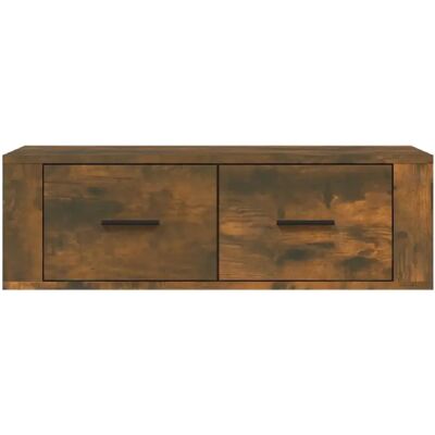 HelloShop26 - console TV murale - chêne fumé - 80x36x25 cm - meuble TV mural - Publicité HelloShop26 - console TV murale - chêne fumé - 80x36x25 cm - meuble TV mural - Publicité