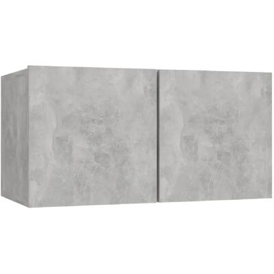 Helloshop26 Ensemble de meubles TV 4 pièces - Gris Béton - Publicité Helloshop26 Ensemble de meubles TV 4 pièces - Gris Béton - Publicité