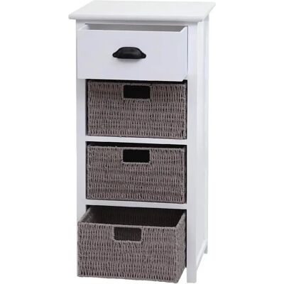 Decoshop26 Commode design - Blanc - Publicité Decoshop26 Commode design - Blanc - Publicité