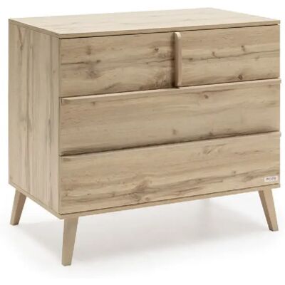 Micuna Commode bébé 4 tiroirs - Naturel - Publicité Micuna Commode bébé 4 tiroirs - Naturel - Publicité