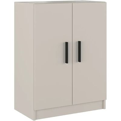 Pegane Meuble bas de cuisine 2 portes - Beige - Publicité Pegane Meuble bas de cuisine 2 portes - Beige - Publicité