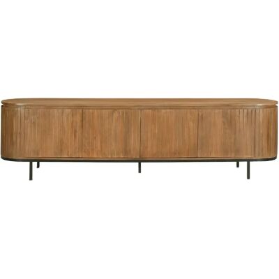 Moloo MENTON-Meuble TV 210 cm en bois massif - Publicité Moloo MENTON-Meuble TV 210 cm en bois massif - Publicité