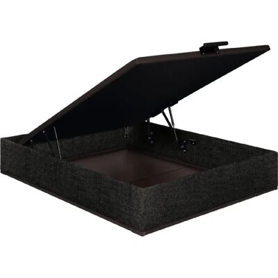 Sommier Lit Coffre Epeda Élite - Chenillé Gris 140x190 - Publicité Sommier Lit Coffre Epeda Élite - Chenillé Gris 140x190 - Publicité