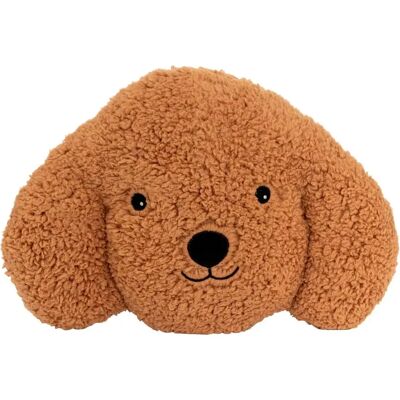 ATMOSPHERA Coussin Bouclette Tête de Chien Scott 36cm Marron - Publicité ATMOSPHERA Coussin Bouclette Tête de Chien Scott 36cm Marron - Publicité