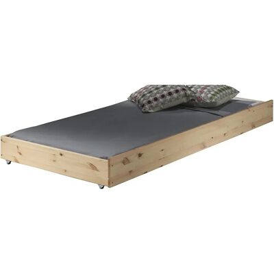 Vipack Pino Tiroir Lit Gigogne Pin Massif Nature 196 x 94 x 19,5 cm - Publicité Vipack Pino Tiroir Lit Gigogne Pin Massif Nature 196 x 94 x 19,5 cm - Publicité