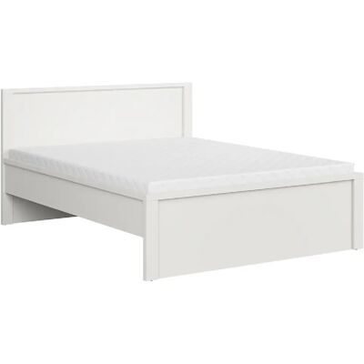 Pegane Lit adulte 160x200 coloris Blanc/Blanc Mat - Longueur 208 x Largeur 168 x Hauteur 50-100 cm - Publicité Pegane Lit adulte 160x200 coloris Blanc/Blanc Mat - Longueur 208 x Largeur 168 x Hauteur 50-100 cm - Publicité