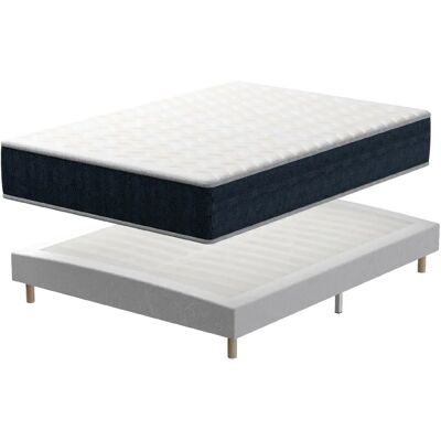 TEENO Ensemble Matelas en Mousse 160x200 cm+Sommier à Lattes volige,9 Pieds Inclus,ensemble - Publicité TEENO Ensemble Matelas en Mousse 160x200 cm+Sommier à Lattes volige,9 Pieds Inclus,ensemble - Publicité