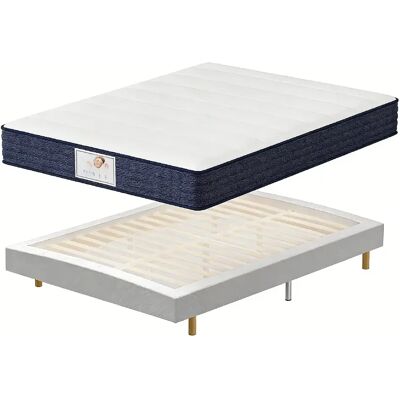TEENO Ensemble matelas + sommier 160x200 cm, épaisseur du matelas 22 cm - Publicité TEENO Ensemble matelas + sommier 160x200 cm, épaisseur du matelas 22 cm - Publicité