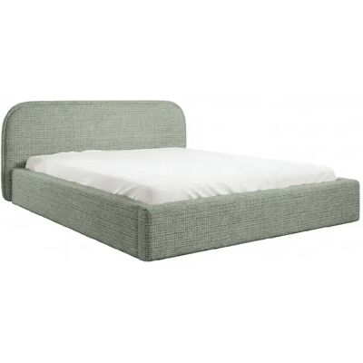 Casanova Lit coffre tissu chenille Vert 160x200cm - Publicité Casanova Lit coffre tissu chenille Vert 160x200cm - Publicité