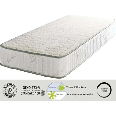 Nuits d or Matelas Super 140x190 - Noyau en latex très ferme - Anti-acariens - Garantie 5 ans - Publicité Nuits d or Matelas Super 140x190 - Noyau en latex très ferme - Anti-acariens - Garantie 5 ans - Publicité
