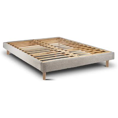 Cadre de Lit Ascot Pearl 200 x 190 cm Hauteur 30 cm Indream - Publicité Cadre de Lit Ascot Pearl 200 x 190 cm Hauteur 30 cm Indream - Publicité