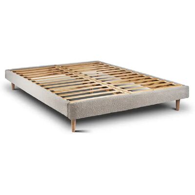 Cadre de Lit Ascot Pearl 190 x 90 cm Hauteur 30 cm Indream - Publicité Cadre de Lit Ascot Pearl 190 x 90 cm Hauteur 30 cm Indream - Publicité