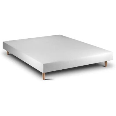 Sommier en Bois 15 Blanc 183 x 133 cm Hauteur 30 cm Indream - Publicité Sommier en Bois 15 Blanc 183 x 133 cm Hauteur 30 cm Indream - Publicité
