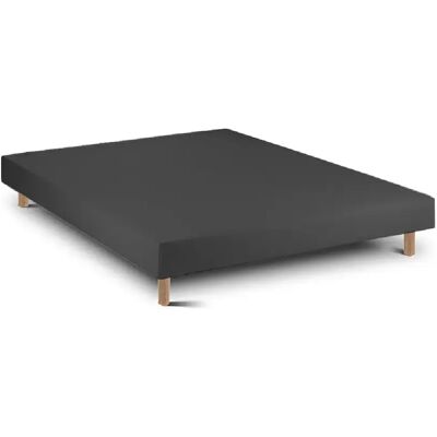 Sommier en Bois 15 Noir 200 x 105 cm Hauteur 30 cm Indream - Publicité Sommier en Bois 15 Noir 200 x 105 cm Hauteur 30 cm Indream - Publicité