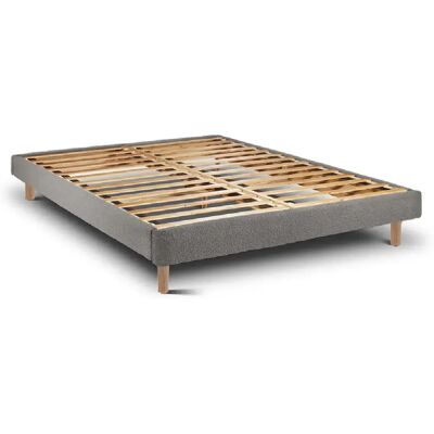 Cadre de Lit Ascot Graphite 190 x 140 cm Hauteur 30 cm Indream - Publicité Cadre de Lit Ascot Graphite 190 x 140 cm Hauteur 30 cm Indream - Publicité