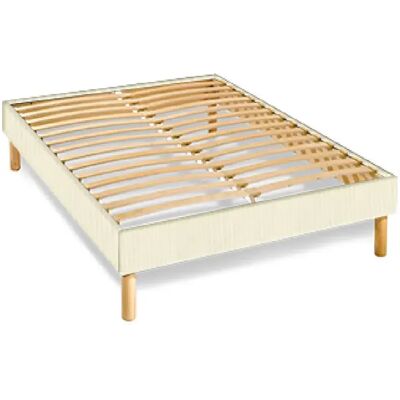 Unknown - 14-lattes-kit - écru 120x190 cm coton - Slatted bed base - Publicité Unknown - 14-lattes-kit - écru 120x190 cm coton - Slatted bed base - Publicité