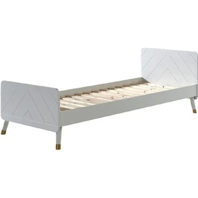Lit Enfant Vipack Billy - Blanc, 90x200 cm, avec Sommier - Publicité Lit Enfant Vipack Billy - Blanc, 90x200 cm, avec Sommier - Publicité