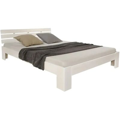 HOMESTYLE4U Lit double 140x200 avec matelas et sommier - Publicité HOMESTYLE4U Lit double 140x200 avec matelas et sommier - Publicité