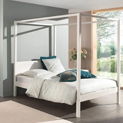 Lit Canopée VIPACK 140x200cm - Pin Massif, Sans Ensemble Textile - Publicité Lit Canopée VIPACK 140x200cm - Pin Massif, Sans Ensemble Textile - Publicité