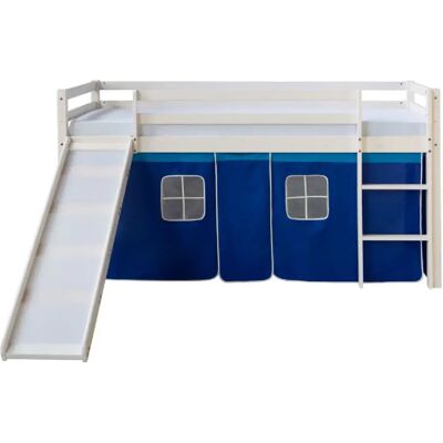 HOMESTYLE4U Lit mi-haut bleu 90x200 cm - Publicité HOMESTYLE4U Lit mi-haut bleu 90x200 cm - Publicité