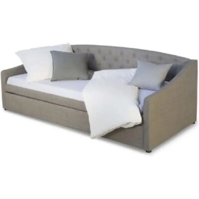 HOMESTYLE4U Lit d'appoint Banquette 90x200 cm Gris - Publicité HOMESTYLE4U Lit d'appoint Banquette 90x200 cm Gris - Publicité