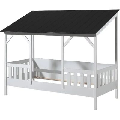 Lit Enfant VIPACK - Design Moderne Noir et Blanc - 90x200 cm - Publicité Lit Enfant VIPACK - Design Moderne Noir et Blanc - 90x200 cm - Publicité