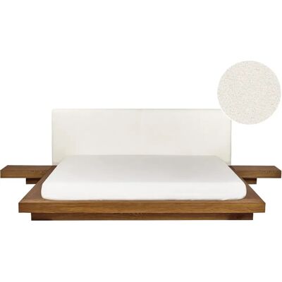 BELIANI Lit futon à eau ZEN - 180x200 cm - Frêne naturel - Publicité BELIANI Lit futon à eau ZEN - 180x200 cm - Frêne naturel - Publicité