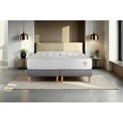 Litier Deluxe Vingt-Quatre 160cm Gris Matelas & Sommier - Publicité Litier Deluxe Vingt-Quatre 160cm Gris Matelas & Sommier - Publicité