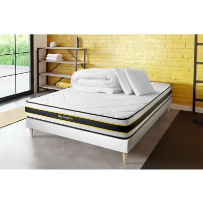 Sleepfit Flexy 140x190 - Blanc - Publicité Sleepfit Flexy 140x190 - Blanc - Publicité