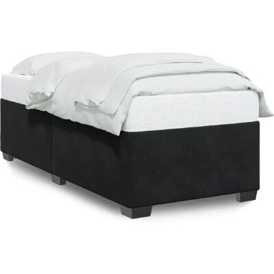 vidaXL Cadre de lit sans matelas noir 80x200 cm velours - Publicité vidaXL Cadre de lit sans matelas noir 80x200 cm velours - Publicité