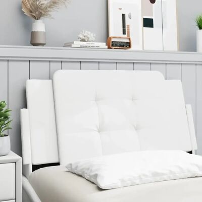 Coussin de tête VIDAXL en simili cuir blanc - Oreiller de tête pour lit - Publicité Coussin de tête VIDAXL en simili cuir blanc - Oreiller de tête pour lit - Publicité