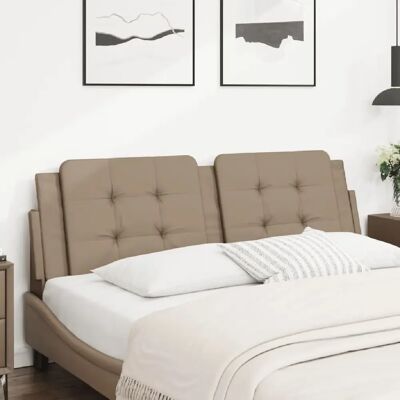 vidaXL Coussin de tête de lit Zadar cappuccino 160 cm similicuir - Publicité vidaXL Coussin de tête de lit Zadar cappuccino 160 cm similicuir - Publicité