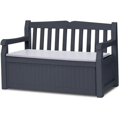 Keter Banc coffre 265 L Gris Anthracite - Publicité Keter Banc coffre 265 L Gris Anthracite - Publicité