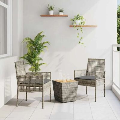 Ensemble Bistro de Jardin vidaXL - Rustique, Compact, Résistant aux Intempéries - Publicité Ensemble Bistro de Jardin vidaXL - Rustique, Compact, Résistant aux Intempéries - Publicité