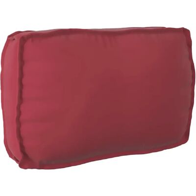 vidaXL Coussin Palette Dossier Rouge Vin 70x40x12 cm - Publicité vidaXL Coussin Palette Dossier Rouge Vin 70x40x12 cm - Publicité