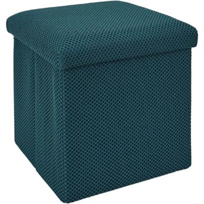 Paris prix Pouf-coffre pliable - Bleu - Publicité Paris prix Pouf-coffre pliable - Bleu - Publicité