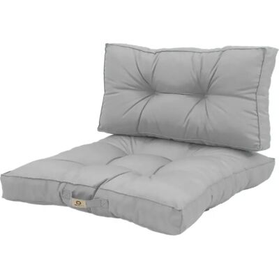 Déco Arts Coussins pour salon de jardin capitonné 60x60cm Gris galet - Publicité Déco Arts Coussins pour salon de jardin capitonné 60x60cm Gris galet - Publicité