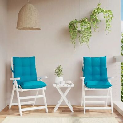 vidaXL Coussins pour fauteuils avec dossier bas - 2 pièces, Tissu Oxford Bleu - Publicité vidaXL Coussins pour fauteuils avec dossier bas - 2 pièces, Tissu Oxford Bleu - Publicité